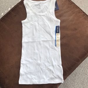Girls White Tank Top